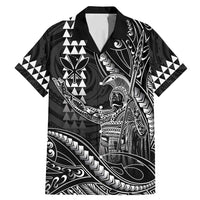 Hawaii King Kamehameha The Great Family Matching Mermaid Dress and Hawaiian Shirt Black Tribal Tattoo