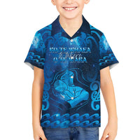 Personalised New Zealand Mother's Day Kid Hawaiian Shirt Ko Te Whaea Te Takere O Te Waka