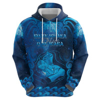 Personalised New Zealand Mother's Day Zip Hoodie Ko Te Whaea Te Takere O Te Waka