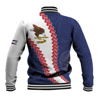 American Samoa Eagle Baseball Jacket Polynesian Tribal Pattern Curve Style LT05 - Polynesian Pride