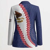 American Samoa Eagle Blazer Polynesian Tribal Pattern Curve Style LT05 - Polynesian Pride