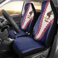 American Samoa Eagle Car Seat Cover Polynesian Tribal Pattern Curve Style LT05 - Polynesian Pride