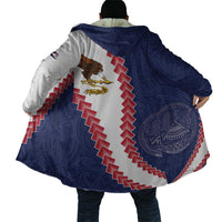 American Samoa Eagle Cloak Polynesian Tribal Pattern Curve Style LT05 - Polynesian Pride