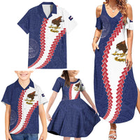 American Samoa Eagle Family Matching Summer Maxi Dress and Hawaiian Shirt Polynesian Tribal Pattern Curve Style LT05 - Polynesian Pride
