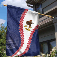 American Samoa Eagle Garden Flag Polynesian Tribal Pattern Curve Style LT05 - Polynesian Pride