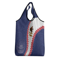 American Samoa Eagle Grocery Bag Polynesian Tribal Pattern Curve Style LT05 - Polynesian Pride