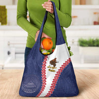 American Samoa Eagle Grocery Bag Polynesian Tribal Pattern Curve Style LT05 - Polynesian Pride