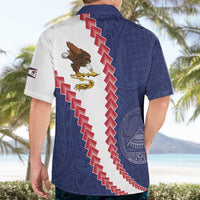 American Samoa Eagle Hawaiian Shirt Polynesian Tribal Pattern Curve Style LT05 - Polynesian Pride