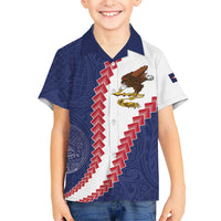 American Samoa Eagle Hawaiian Shirt Polynesian Tribal Pattern Curve Style LT05 - Polynesian Pride