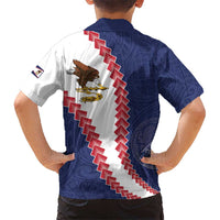 American Samoa Eagle Hawaiian Shirt Polynesian Tribal Pattern Curve Style LT05 - Polynesian Pride