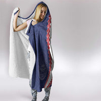 American Samoa Eagle Hooded Blanket Polynesian Tribal Pattern Curve Style LT05 - Polynesian Pride