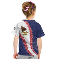 American Samoa Eagle Kid T Shirt Polynesian Tribal Pattern Curve Style LT05 - Polynesian Pride