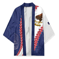 American Samoa Eagle Kimono Polynesian Tribal Pattern Curve Style