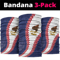 American Samoa Eagle Neck Gaiter Polynesian Tribal Pattern Curve Style LT05 package One Size: 25*50cm Blue - Polynesian Pride