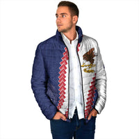 American Samoa Eagle Padded Jacket Polynesian Tribal Pattern Curve Style LT05 - Polynesian Pride