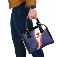 American Samoa Eagle Shoulder Handbag Polynesian Tribal Pattern Curve Style LT05 - Polynesian Pride