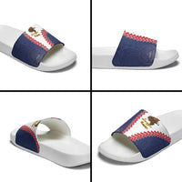 American Samoa Eagle Slide Sandals Polynesian Tribal Pattern Curve Style LT05 - Polynesian Pride