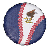 American Samoa Eagle Spare Tire Cover Polynesian Tribal Pattern Curve Style LT05 - Polynesian Pride
