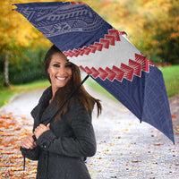 American Samoa Eagle Umbrella Polynesian Tribal Pattern Curve Style LT05 - Polynesian Pride