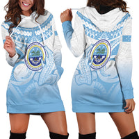 Micronesia Constitution Day Hoodie Dress Polynesian Tribal Tattoo Simple Style LT05 - Polynesian Pride