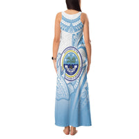 Micronesia Constitution Day Tank Maxi Dress Polynesian Tribal Tattoo Simple Style LT05 - Polynesian Pride