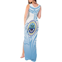 Micronesia Constitution Day Tank Maxi Dress Polynesian Tribal Tattoo Simple Style LT05 - Polynesian Pride