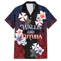 Wallis and Futuna Uvea Hawaiian Shirt Victory Day With Frangipani LT05 Black - Polynesian Pride