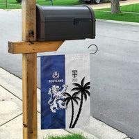 Fiji And Scotland Rugby Garden Flag Fijian Palm Tree With Thistle Together