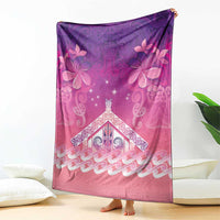New Zealand Matariki Blanket Maori Marae Purple Galaxy