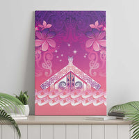 New Zealand Matariki Canvas Wall Art Maori Marae Purple Galaxy