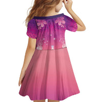 New Zealand Matariki Family Matching Summer Maxi Dress and Hawaiian Shirt Maori Marae Purple Galaxy