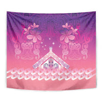 New Zealand Matariki Tapestry Maori Marae Purple Galaxy