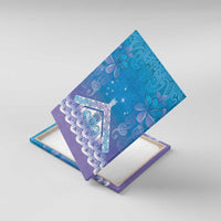 New Zealand Matariki Canvas Wall Art Maori Marae Cyan Galaxy