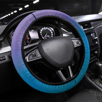 New Zealand Matariki Steering Wheel Cover Maori Marae Cyan Galaxy