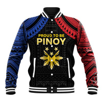 Philippines Independence Day Baseball Jacket Proud To Be Pinoy LT05 Unisex Black - Polynesian Pride