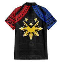 Philippines Independence Day Family Matching Off The Shoulder Long Sleeve Dress and Hawaiian Shirt Proud To Be Pinoy