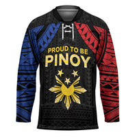 Philippines Independence Day Hockey Jersey Proud To Be Pinoy LT05 Unisex Black - Polynesian Pride