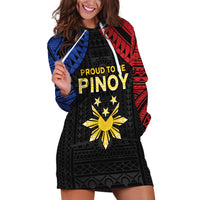 Philippines Independence Day Hoodie Dress Proud To Be Pinoy LT05 Black - Polynesian Pride