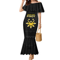 Philippines Independence Day Mermaid Dress Proud To Be Pinoy LT05 Women Black - Polynesian Pride