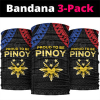 Philippines Independence Day Neck Gaiter Proud To Be Pinoy LT05 package One Size: 25*50cm Black - Polynesian Pride