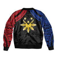 Philippines Independence Day Sleeve Zip Bomber Jacket Proud To Be Pinoy LT05 - Polynesian Pride