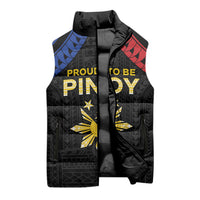 Philippines Independence Day Sleeveless Puffer Jacket Proud To Be Pinoy LT05 - Polynesian Pride