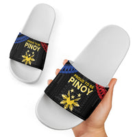 Philippines Independence Day Slide Sandals Proud To Be Pinoy LT05 - Polynesian Pride