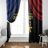 Philippines Independence Day Window Curtain Proud To Be Pinoy LT05 - Polynesian Pride