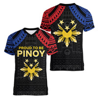 Philippines Independence Day Women V-Neck T-Shirt Proud To Be Pinoy LT05 - Polynesian Pride