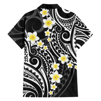 Plumeria With Black Polynesian Tattoo Pattern Hawaiian Shirt LT05 - Polynesian Pride
