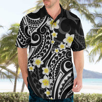 Plumeria With Black Polynesian Tattoo Pattern Hawaiian Shirt LT05 - Polynesian Pride