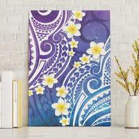 Plumeria With Galaxy Polynesian Tattoo Pattern Canvas Wall Art LT05 Without Frame Galaxy - Polynesian Pride