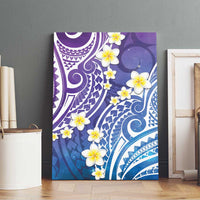 Plumeria With Galaxy Polynesian Tattoo Pattern Canvas Wall Art LT05 - Polynesian Pride