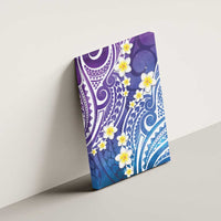 Plumeria With Galaxy Polynesian Tattoo Pattern Canvas Wall Art LT05 - Polynesian Pride